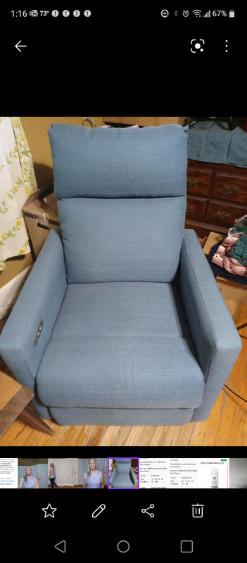 Browder Power Wall Hugger Recliner by Foundstone for Cancer Treating Patient