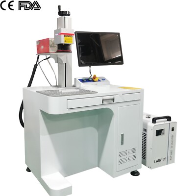 10W UV Laser Marking Machine JPT UV Laser Engraver 355nm  S&A Cool FDA