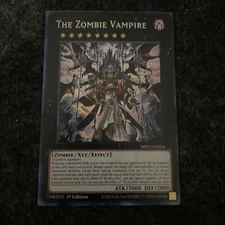 Yugioh x1 The Zombie Vampire MP23-EN024 Prismatic Secret Rare 1st Ed(Near Mint)