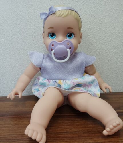 Perfectly Cute My Sweet Baby Girl Brunette Brown Eye Soft Body Baby Doll 14" New - 第 1/4 張圖片