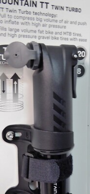 Pompa Per Bici Topeak Twin Turbo - 8.3 Bar/120 Psi - Per MTB, Gravel E Fat Bike - Foto 9