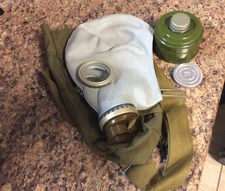 Russian Surplus GP-5 Gas Mask W/Filter Military Issue W/bag and Lens/Inserts 1Y