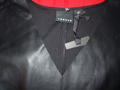Trouv Leather Knit Dress ( Size M) | eBay