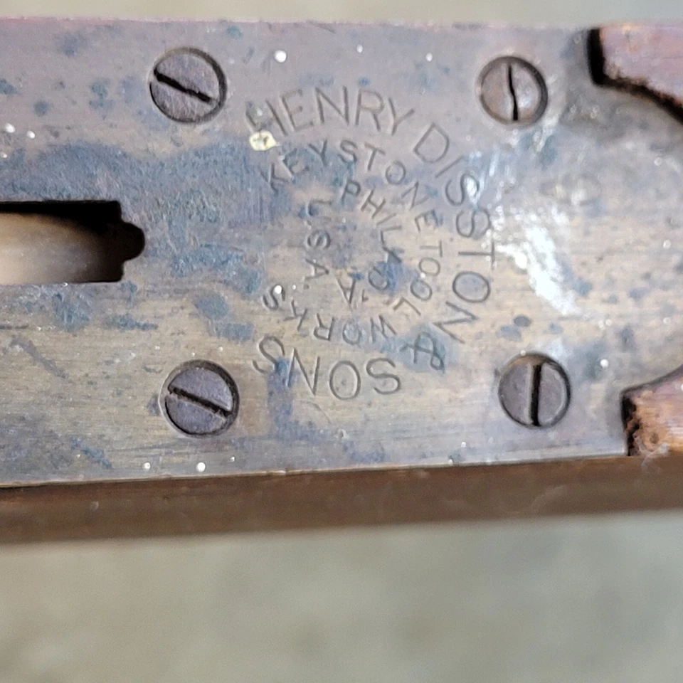 Vintage Henry Disston & Sons 24” Wood Level Keystone Tool Works Philadelphia - Image 2 of 4