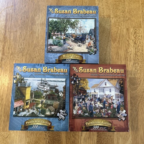 Susan Brabeau Vintage Puzzle 500 Pieces Lot Of 3 Collection Collectible 18x24” - 第 1/8 張圖片