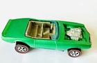 Hot Wheels Redline 1970 Light My Firebird HK Green Restored Original Casting