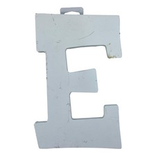 Wood Wall Letter E 9" White Farmhouse Home Decor Craft Project Hobby Lobby DIY