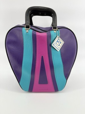Vintage Brunswick Bowling Bag Purple Teal Pink Retro 80s 90s Neon Nice Shape!!!