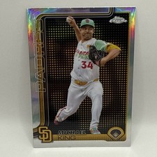 2025 Topps Chrome Michael King #35 Light Board Logo Refractor