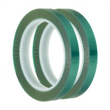2 St&uuml;ck Blumenb&auml;nder, 12mm x 36m PET-Floristen-Wickelband, transparent gr&uuml;n