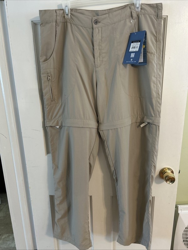Women’s White Sierra Convertible Pant 1X NWT UPF 30