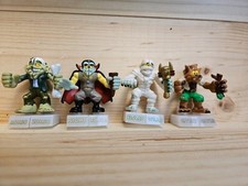 Lot of 4 Mattel Fisher Price Fusion Crew Monster Magnetic Toy Figures, 2005