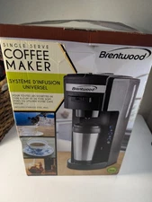 Brentwood Single Serve Coffee Maker K Cup and Soft Pod Compatible