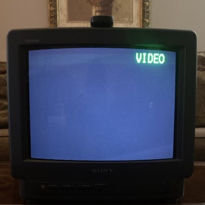 Sony Trinitron Color CRT TV KV-13M10 with Sony Trinitron Remote | eBay