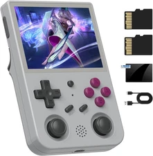 Anbernic RG353VS Retro Gaming Handheld (Gray) – 3.5″ IPS Screen RK3566 HDMI