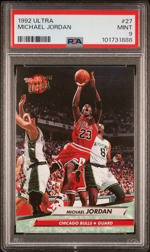 1992 Fleer Ultra Michael Jordan #27 Bulls PSA 9