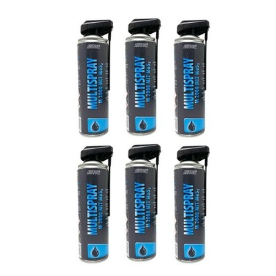 6x 500 ml AUTOL Multispray M 2000 mit MoS2 Ölspray Multif3 l (18,33   */ 1 l)