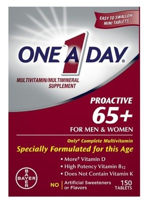 One a Day Proactive 65+, Mens & Womens Multivitamin, Supplement with Vitamin A,