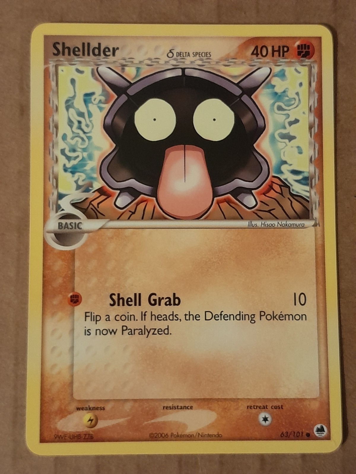 Shellder 63/101 Ex Dragon Frontiers NM-Mt See Pictures