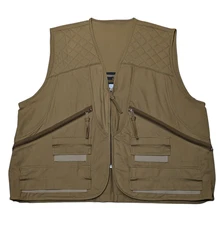 Gamehide Brown Bird Hunting Vest Mens XL Hunting Outdoor Shell Holders Full Zip