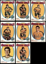 1971-72 Topps California Golden Seals Near Team Set 7 - NM 6622730 (8 / 9 cards)