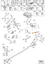 Tubo Powertrain Elettrico Sistema di Raffreddamento VOLVO XC40 32138734 NUOVO ORIGINALE