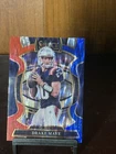 2025 Panini Select - Drake Maye #80 Red White and Blue Shock Concourse Prizm