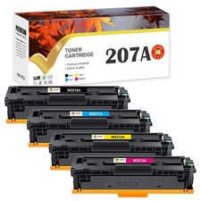 Set Toner Für HP 207A 207X Color LaserJet Pro MFP M283fdw/fdn M255dw/nw Mit CHIP