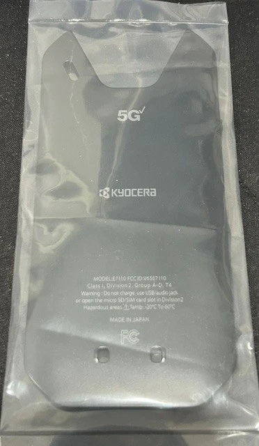 Cubierta trasera puerta batería original Kyocera DuraForce Ultra 5G E7110 OEM nueva Foto 2 de 3