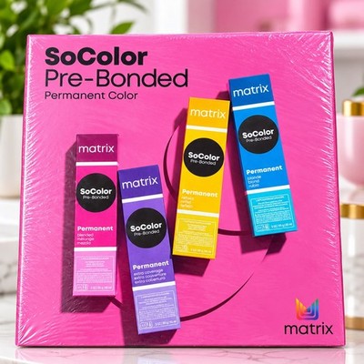 Matrix SoColor Pre-Bonded Permanent Color Swatch Book 2022 Sealed & Instructions