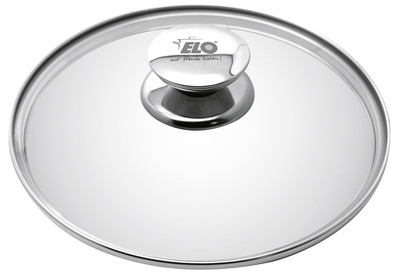 ELO Glasdeckel Galant 16 cm, aus Glas mit Edelstahlknopf