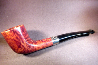 PETERSON'S OF DUBLIN ARAN 268 DUBLIN SHAPE NICKLE FACTORY SHAPE BAND ESTATE PIPE
