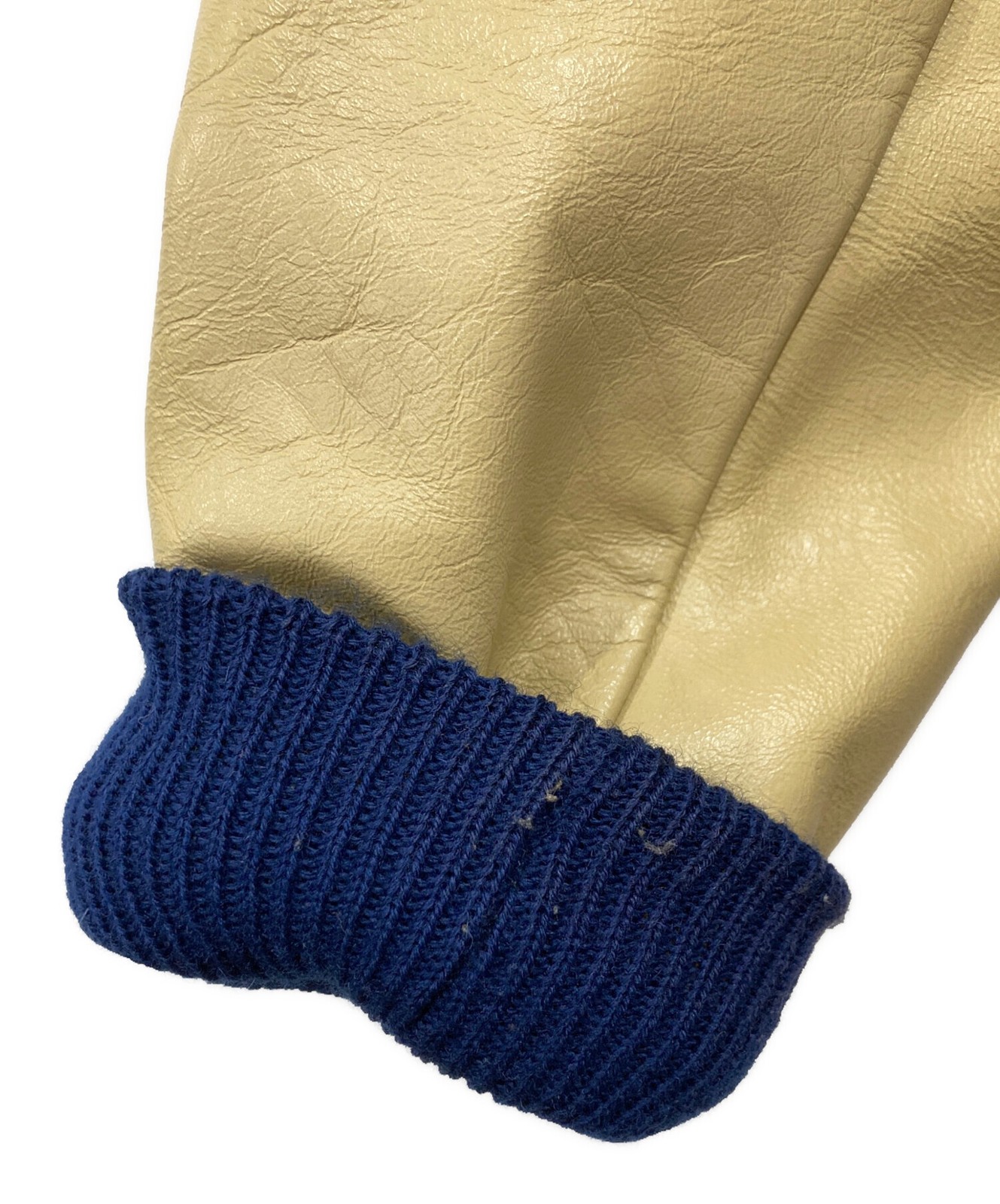 CATCH BALL Leather switch stadium jacket Size: 34… - image 5