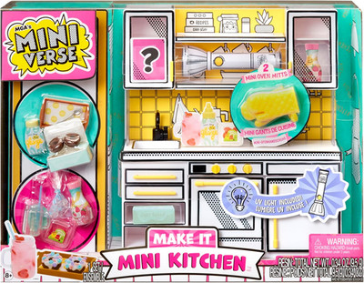 Make It Mini Kitchen, Kitchen Playset, W/Uv Light, Collectibles, DIY, Resin Play