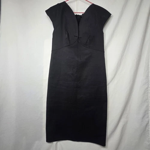 Abito da cocktail nero Fendi taglia 40 taglia US 6 8 stile anni 80