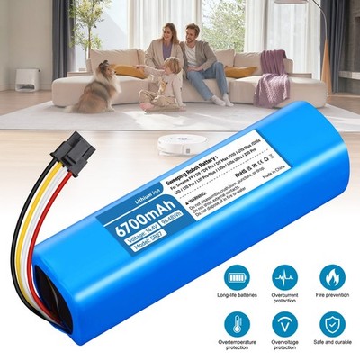 6700mAh Ersatzbatterie für Dreame D9 Pro L10s Ultra Xiaomi Roborock S50 S55