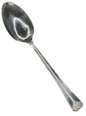 Christofle Pyramis Acier Stainless Steel Teaspoon Flatware 6'' Spoon Art Deco