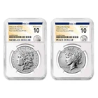 2024-S Reverse Proof $1 Morgan and Peace Silver Dollar 2pc Set NGCX PF10 Morgan