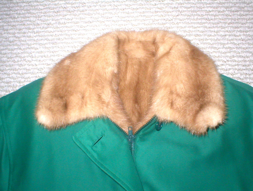 Manteau Femme William WM.H.HARRIS Doublé Fourrure - Taille S, Vert, Neuf Sans étiquettes