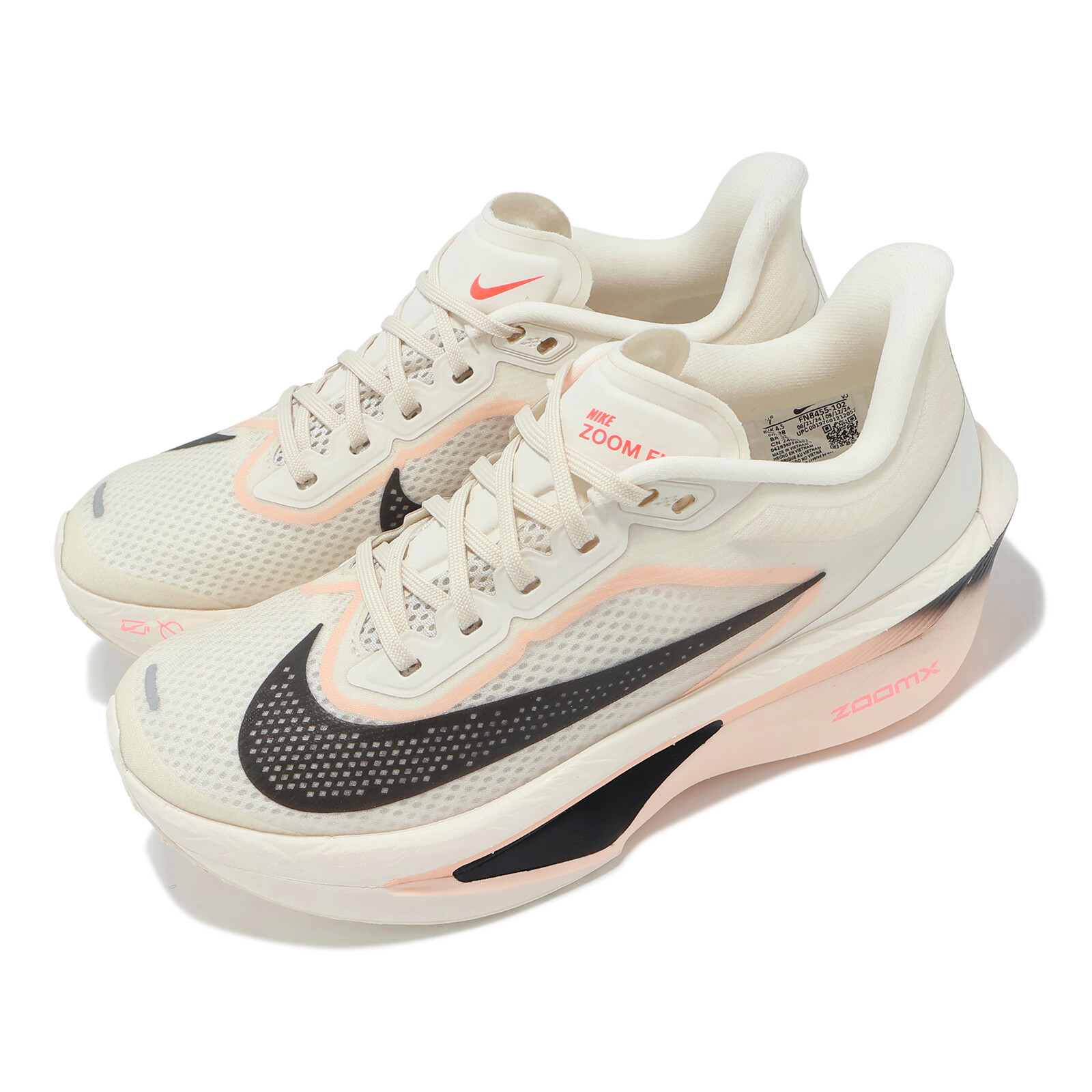 Женские дорожные кроссовки Nike Wmns Zoom Fly 6 бледно-малинового оттенка цвета слоновой кости FN8455-102