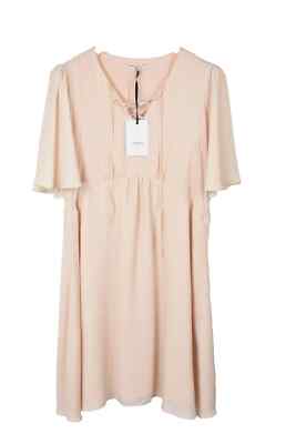 ZAPA Raya Dress Womens UK 16 Lined Knee Length Strappy V Neck Short Sleeve