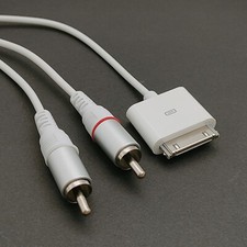 2PACK For iPod 30pin Dock Connector to 2RCA Audio cable 1.5meter 5ft