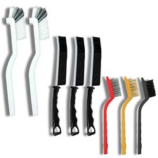 Crevice Cleaning Brush Set, Multi Purpose Hard Bristle Brushes for Deep Clean...