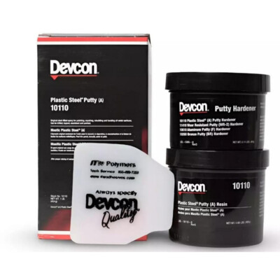 DEVCON 10110 PLASTIC STEEL PUTTY (A) 1 lb. Kit NEW