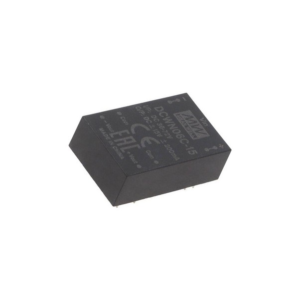 DCWN06C-15 Wandler: Dc/Dc 6W Ueing: 36-72V Uausg: 15VDC Uausg2: -15VDC Mean Well-image