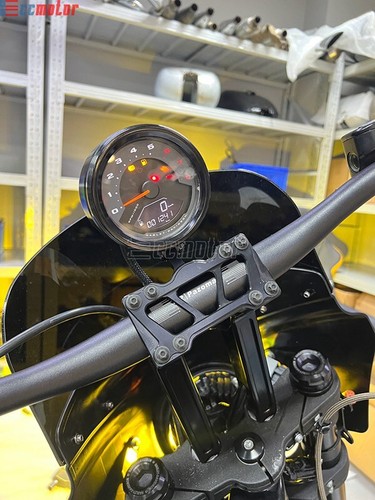 T-Bar Digital Gauge Relocation Mount For Harley Fat Bob FXFB FXFBS Low Rider S - Picture 8 of 9