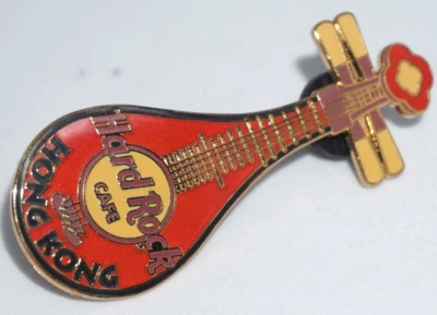 Hard Rock Cafe - Vintage HRC HongKong Black Trim Orange "PIPA" Pin, Ltd Ed 300 - Image 1 of 2
