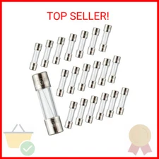 BOJACK 5x20mm 5A 5amp 250V 0.2x0.78 Inch F5AL250V Fast-Blow Glass Fuses(Pack of 