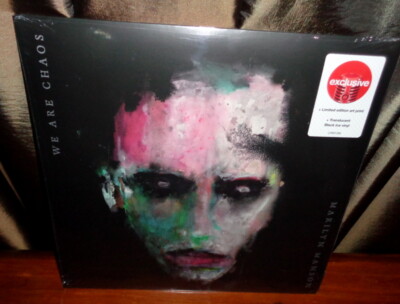 marilyn manson LP レコード we are chaos Marilyn Manson WE ARE CHAOS Limited Black Ice Color Vinyl LP Art
