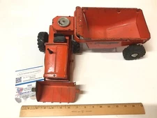 1950's Wyandotte Heavy Duty Highway Engineers Earth Mover Orange Pressed Steel